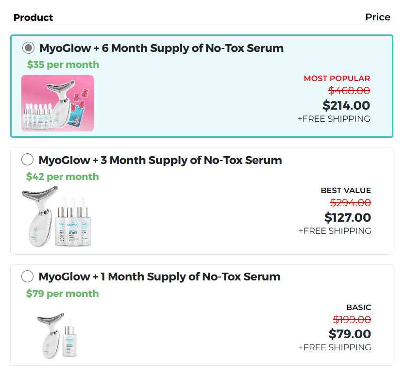 myo glow price